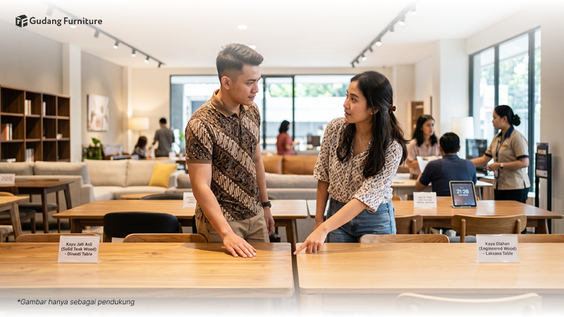 Solid wood vs engineered wood &mdash; mana yang cocok untuk ruang tamu rumahmu?